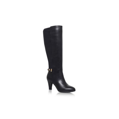 Black 'Delray' high heel knee boots